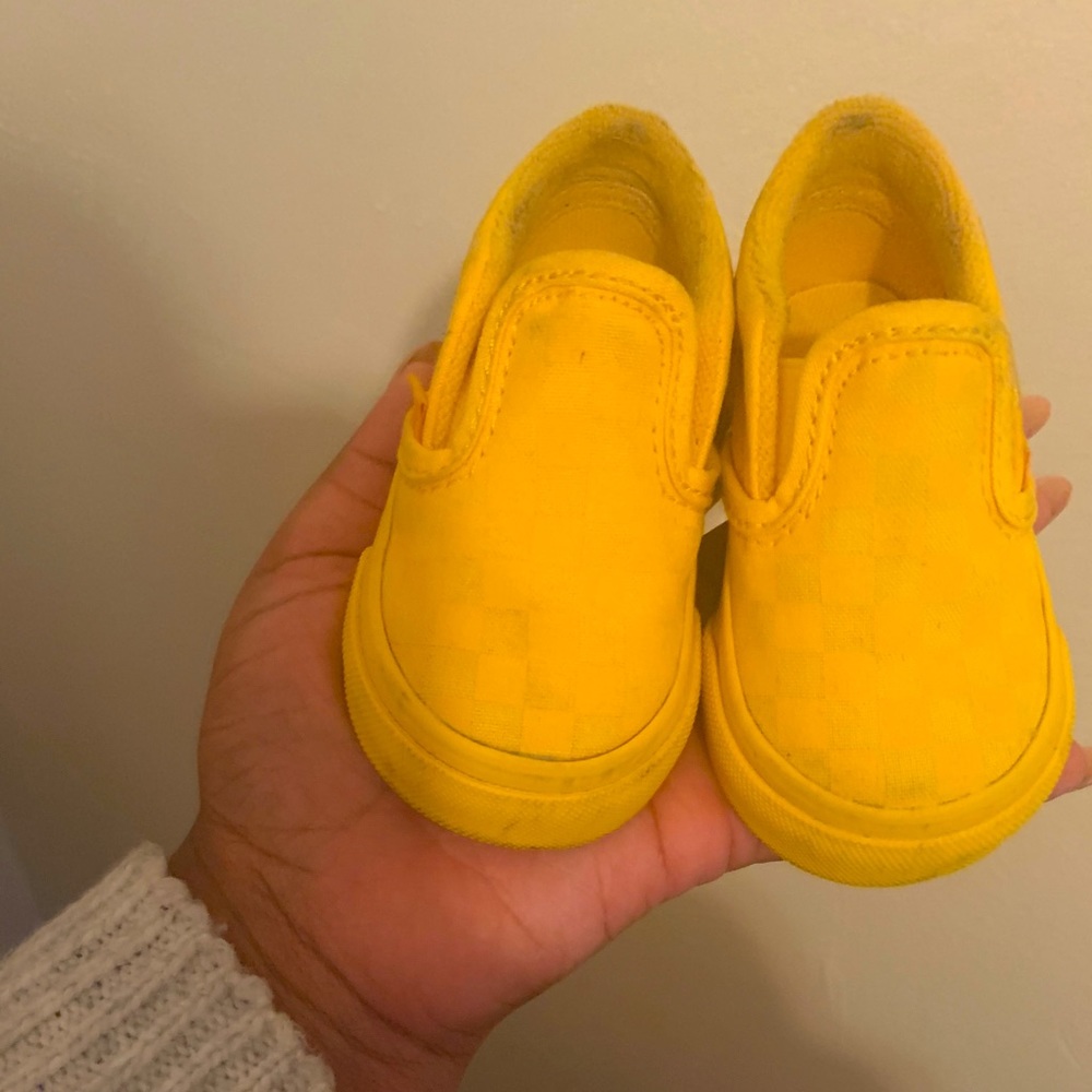 Yellow Toddler Vans 3c